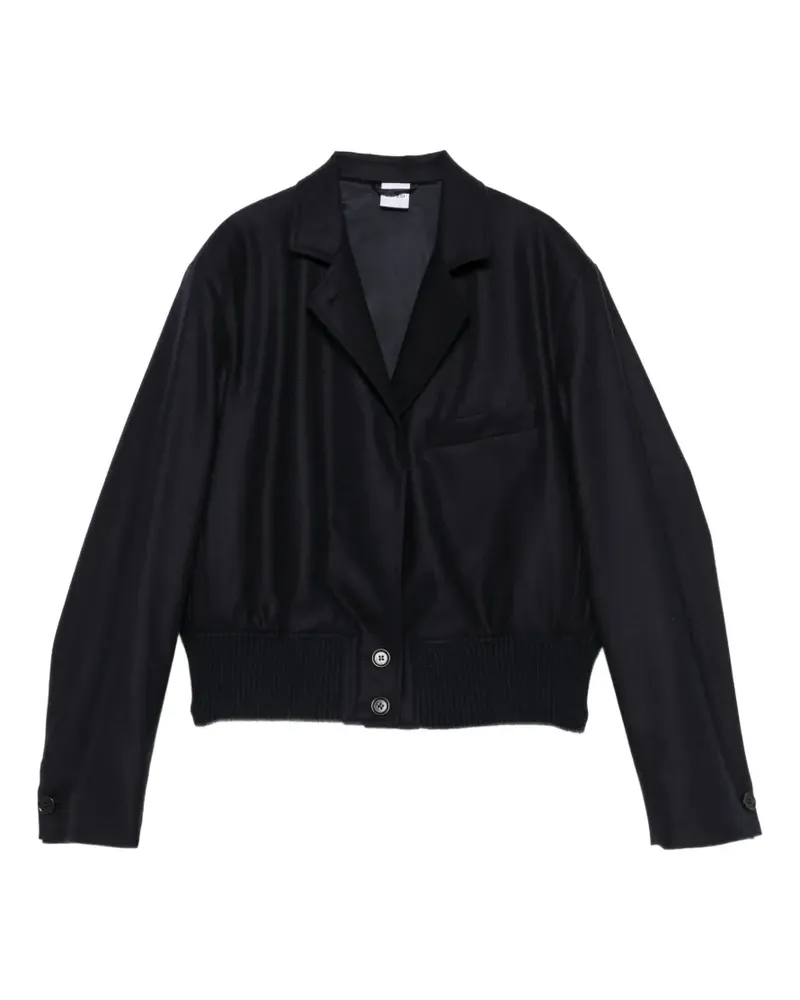 ASPESI Jacke mit Rippbündchen und Knöpfen - Blau Blau