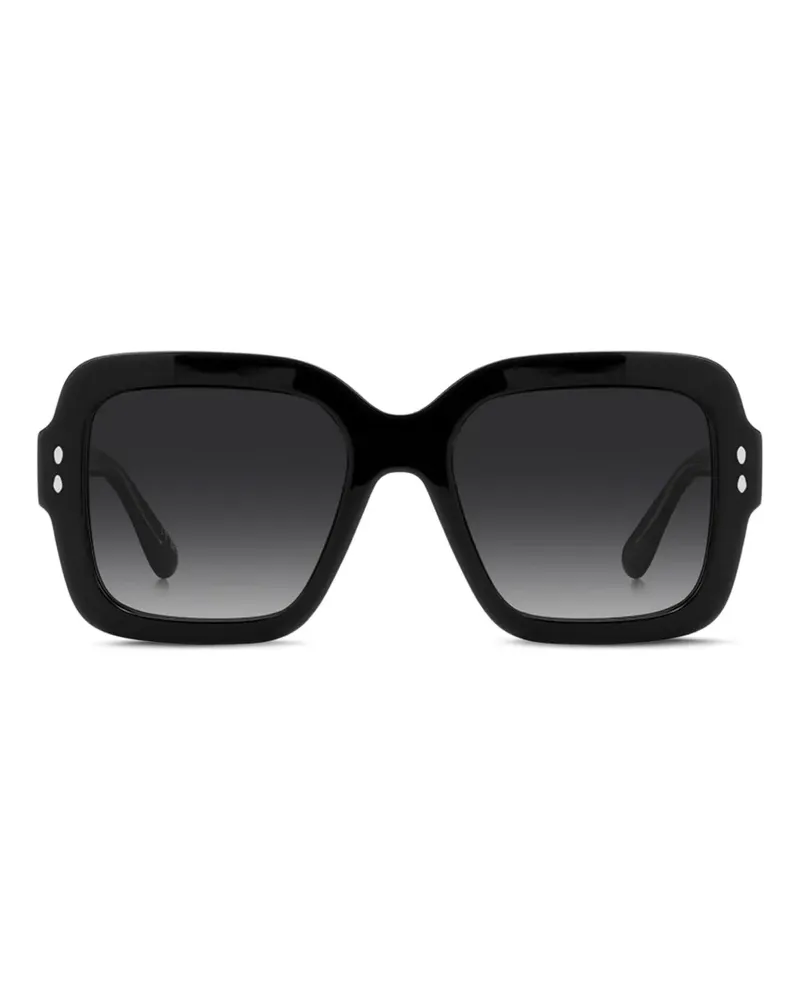 Isabel Marant Sonnenbrille mit eckigem Gestell - Schwarz Schwarz