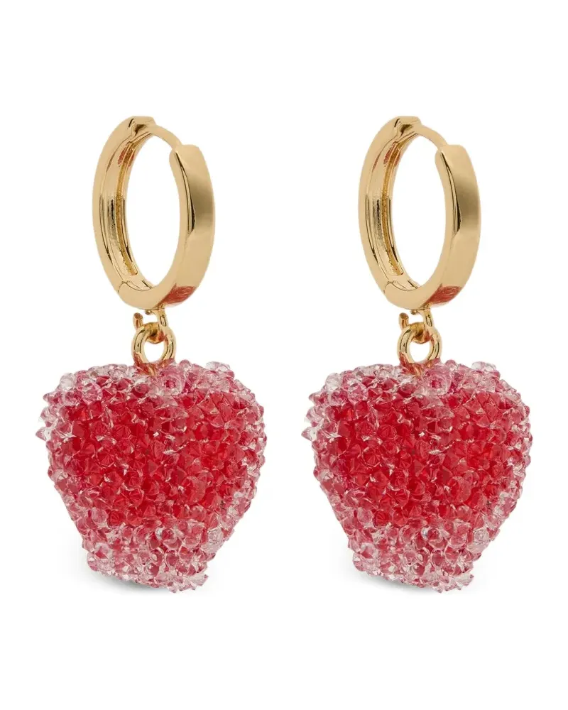 CRYSTAL HAZE Jelly Kristallcreolen mit Herzform - Gold Gold