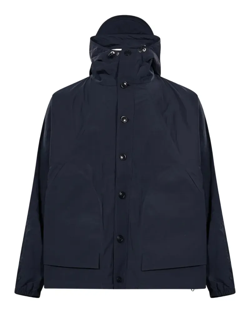 YMC button-up hooded jacket - Blau Blau
