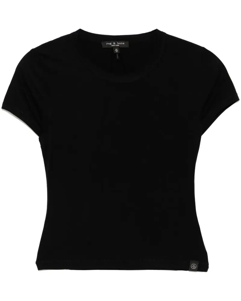 Rag & Bone The Slub T-Shirt - Schwarz Schwarz