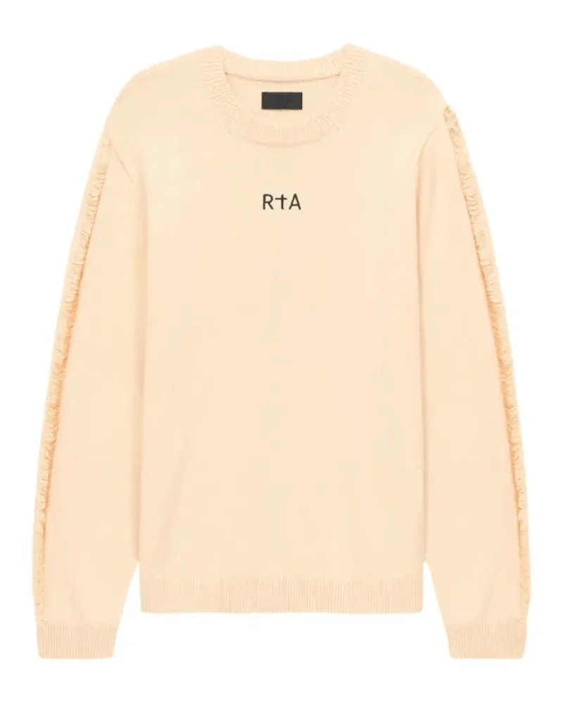 RTA Ethan cross-embroidered sweater - Nude Nude