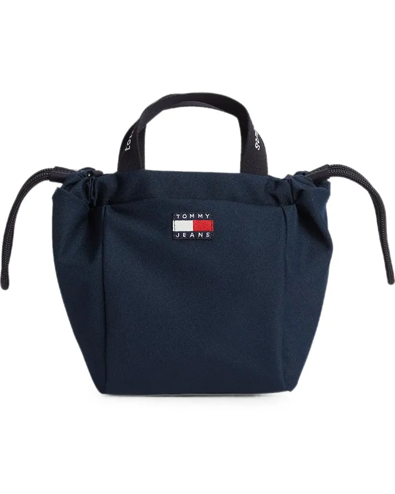 Tommy Hilfiger Schultertasche mit Logo-Patch - Blau Blau