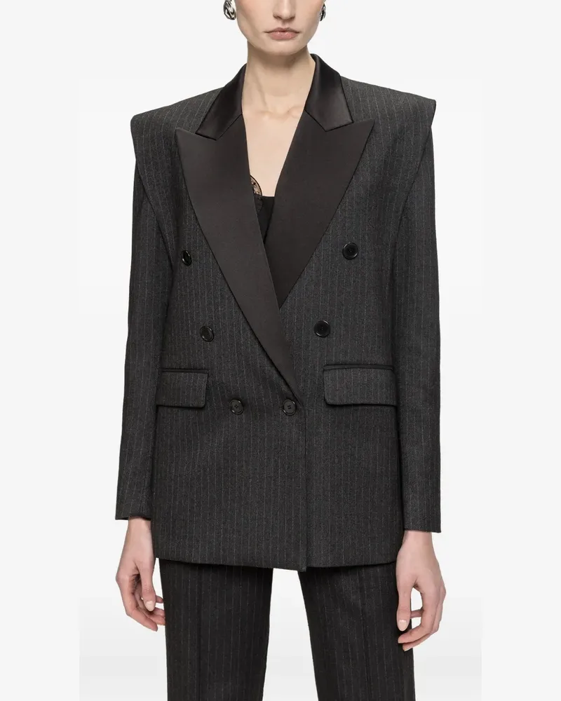 NISSA Doppelreihiger Blazer mit Nadelstreifen - Grau Grau