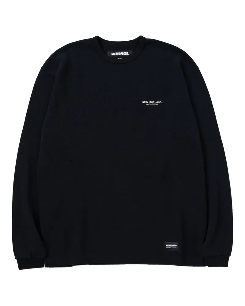 Neighborhood Langärmeliges T-Shirt - Schwarz Schwarz
