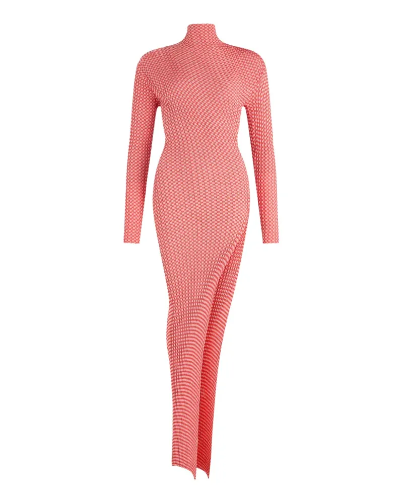 Jean Paul Gaultier Asymmetrisches The Gingham Maxikleid - Rot Rot