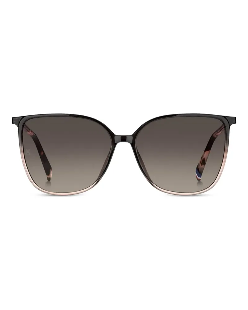 Tommy Hilfiger Sonnenbrille mit eckigem Gestell - Schwarz Schwarz