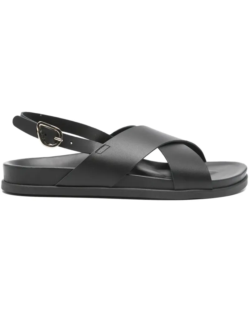 Ancient Greek Sandals Ikesia criss-cross-strap sandals - Schwarz Schwarz