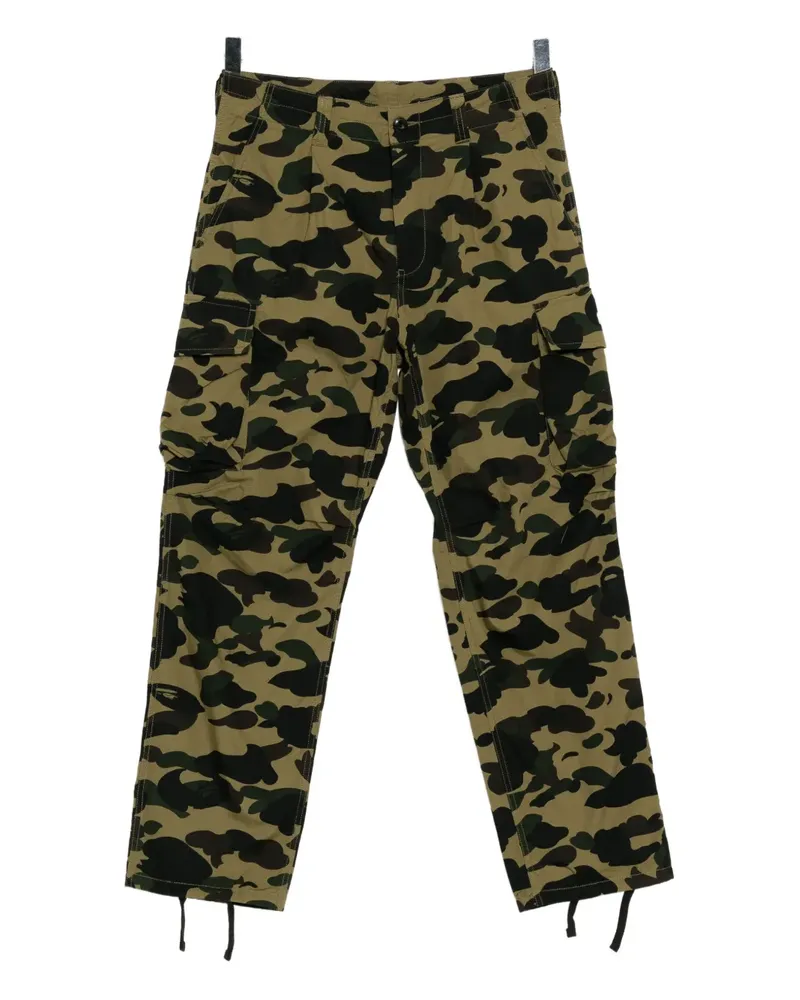 BAPE Hose mit Camouflage-Print - Grün Grün