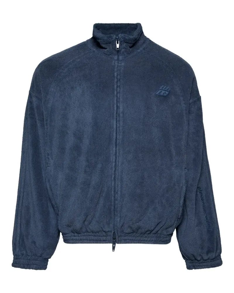 Alexander Wang Fleece-Sportjacke mit Reißverschluss - Blau Blau