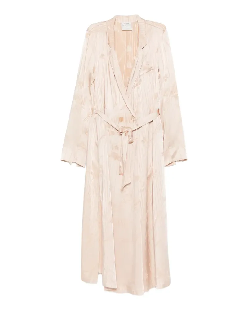 forte_forte Jacquard-Midikleid mit Blumenmuster - Nude Nude