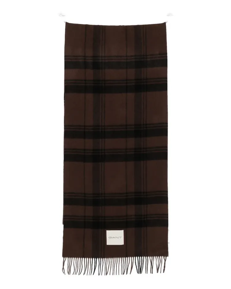 Gant check wool scarf - Braun Braun