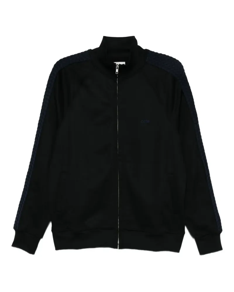 Arte Antwerp Sportjacke mit Kontrasteinsätzen - Schwarz Schwarz