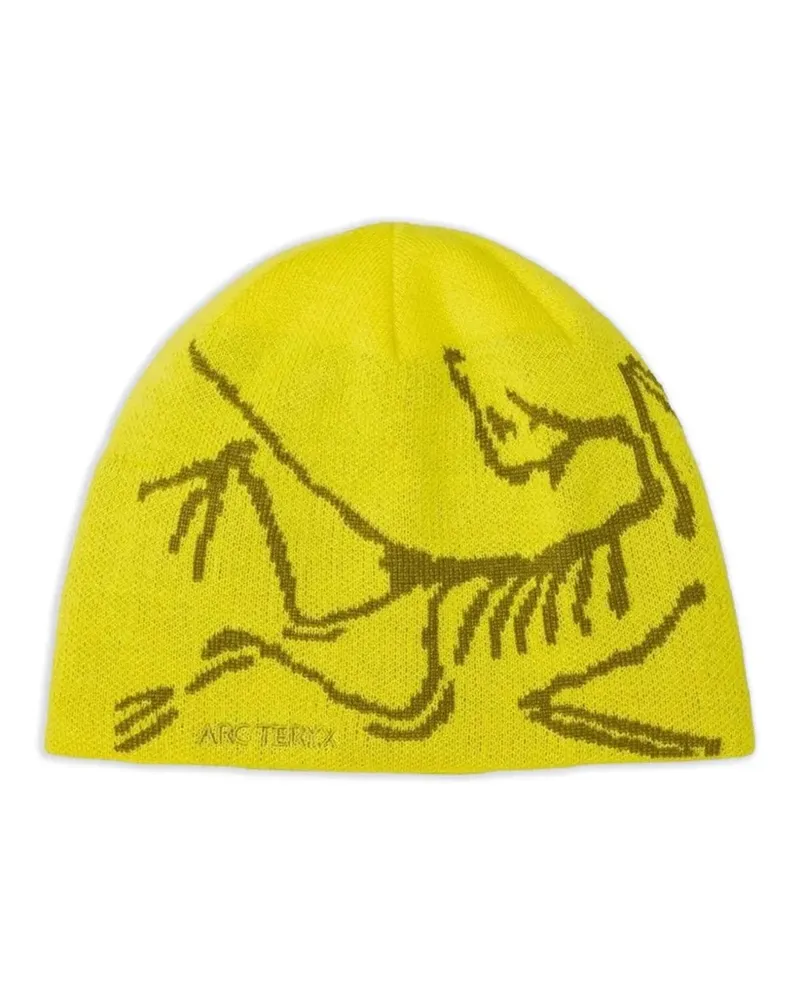 Arc'teryx Beanie mit Vogelkopf-Print - Gelb Gelb