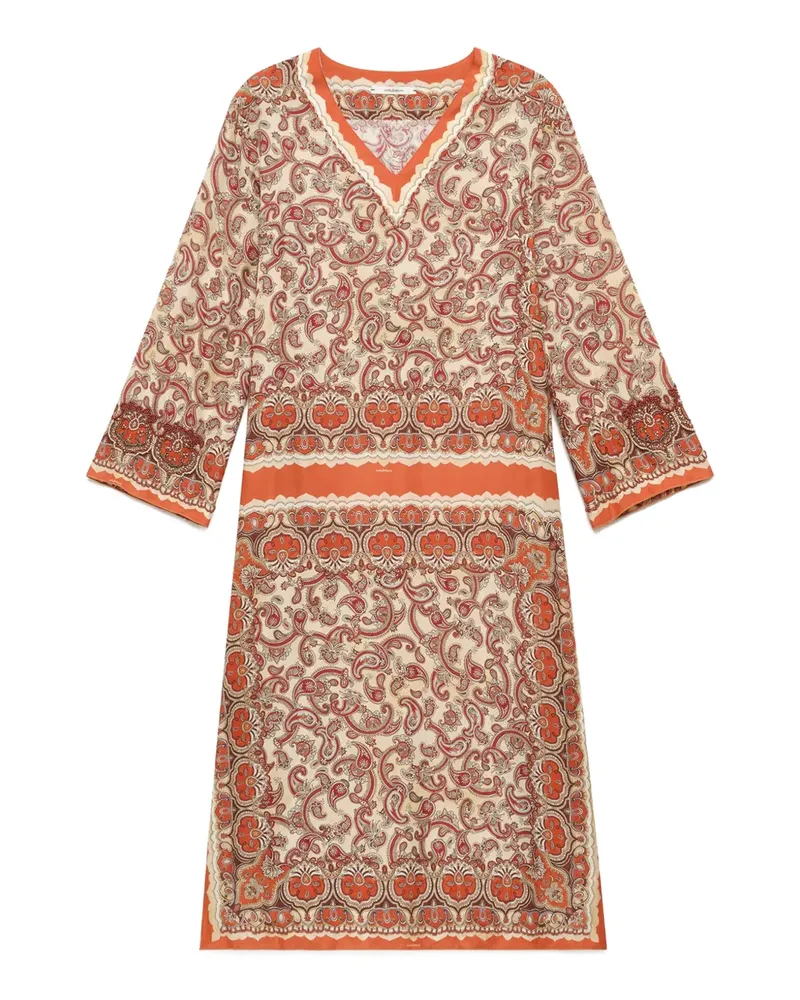 Maliparmi Sunset Minikleid mit Paisleymuster - Nude Nude