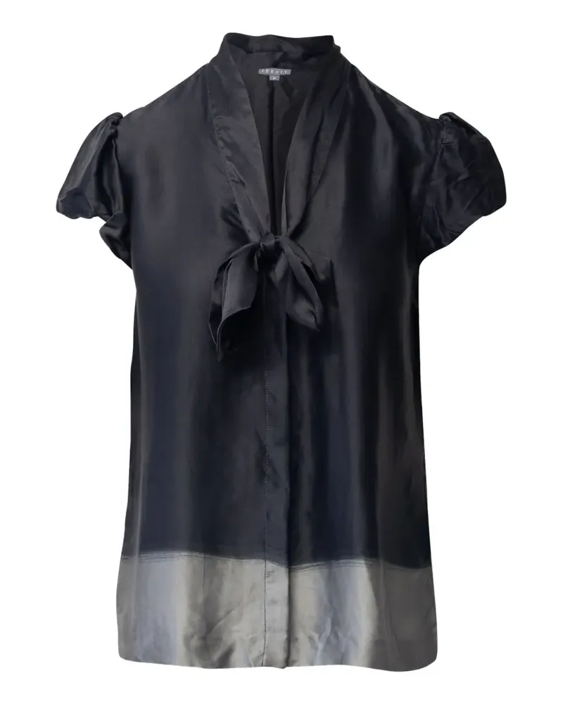 Theory tie puff-sleeves blouse - Schwarz Schwarz
