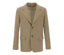 Sakko mit Fischgrätenmuster - Braun