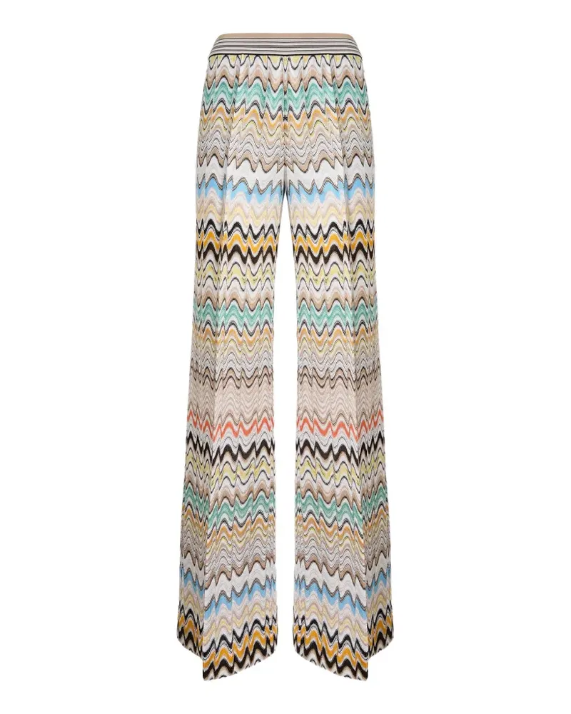 Missoni chevron knit trousers - Nude Nude