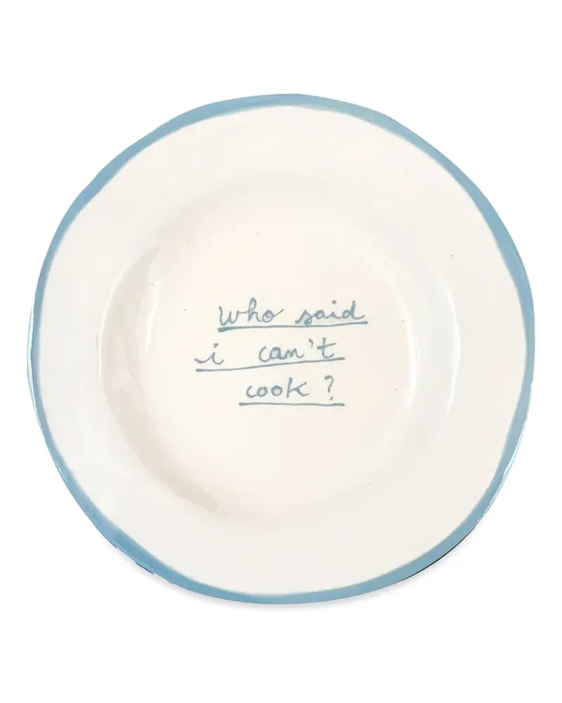 Laetitia Rouget Who said I can't cook ?" plate - Weiß Weiß