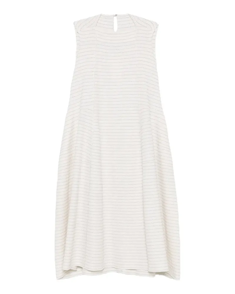 Boboutic striped sleeveless midi dress - Weiß Weiß