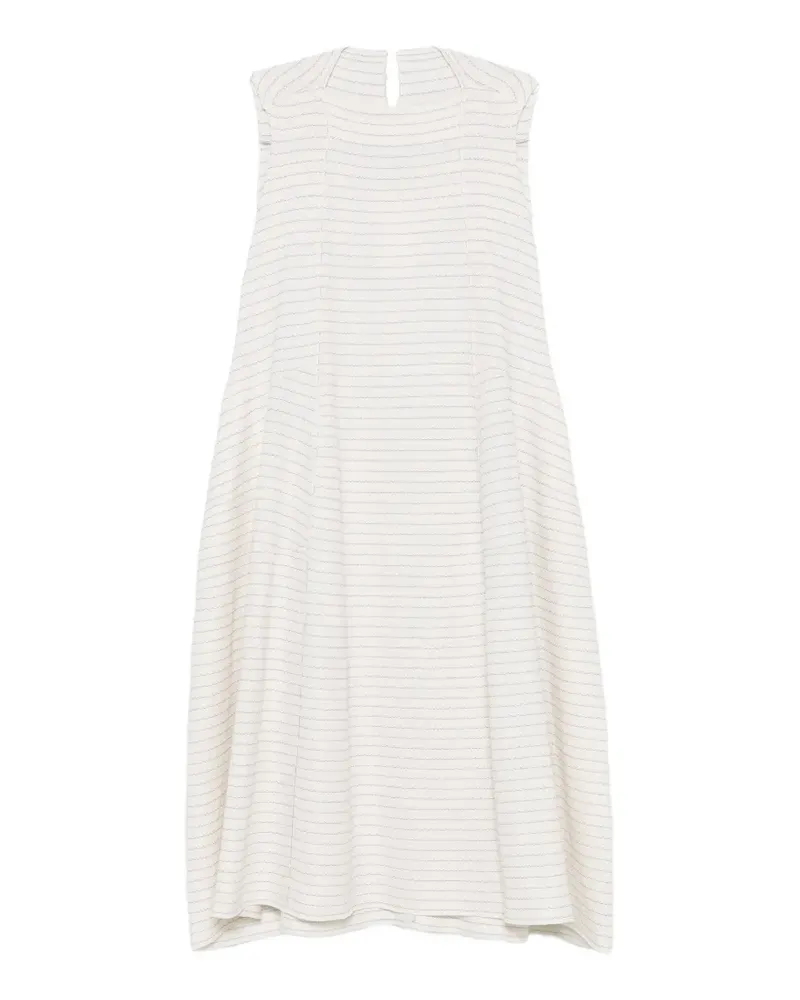 Boboutic striped sleeveless midi dress - Weiß Weiß