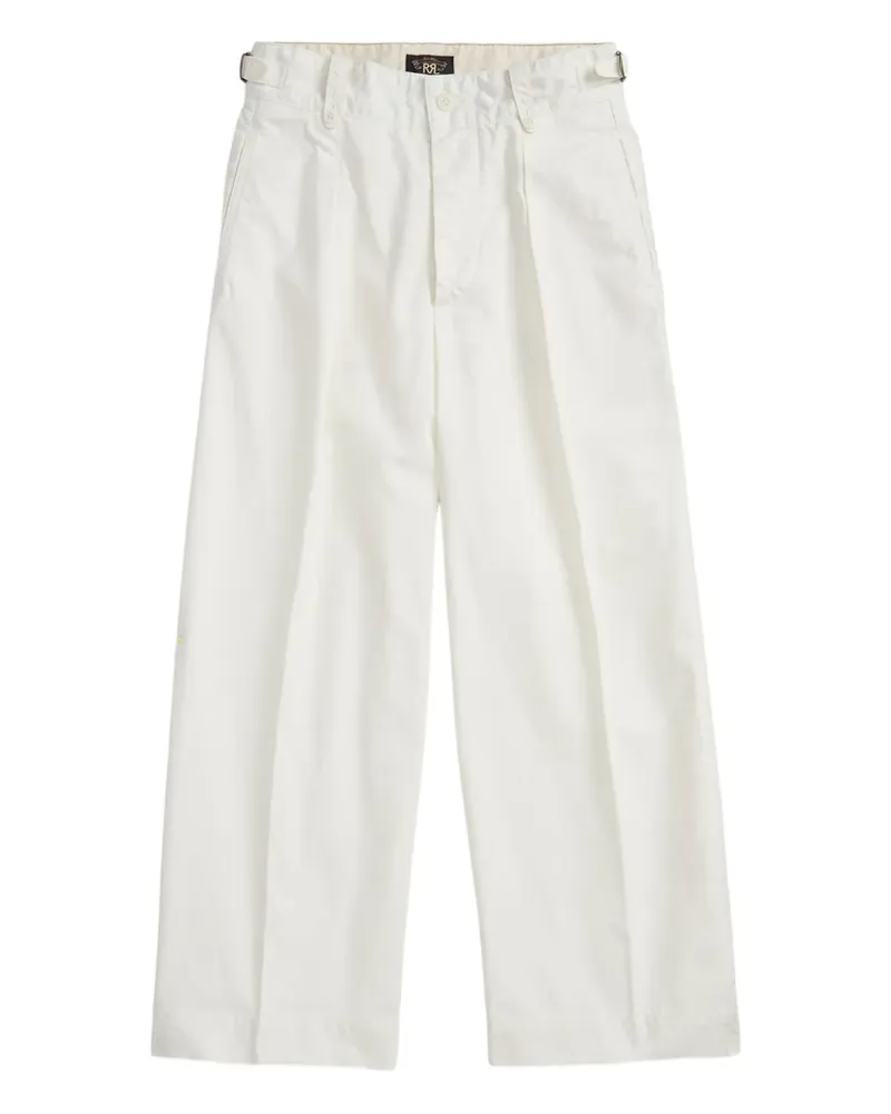 Ralph Lauren Wide-Leg-Hose mit Bundfalten - Weiß Weiß