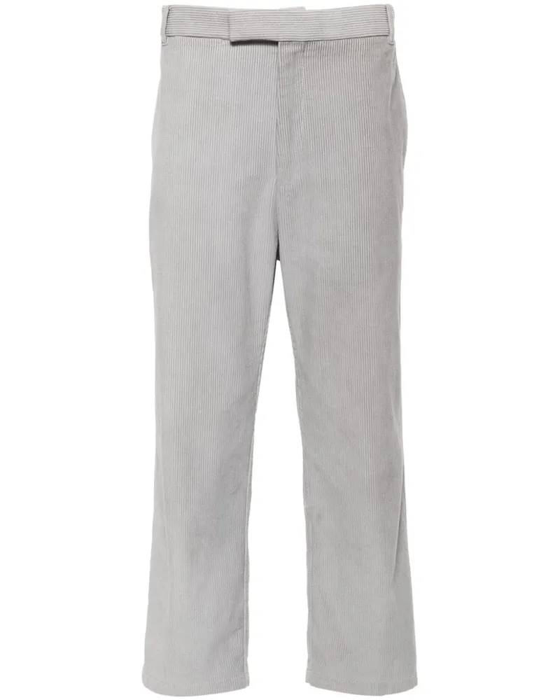 Thom Browne Halbhohe Straight-Leg-Hose - Grau Grau