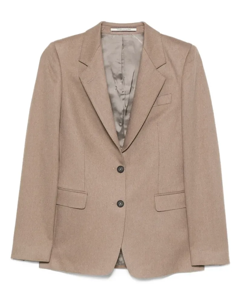 Tagliatore Langärmeliger Blazer mit zwei Knöpfen - Nude Nude