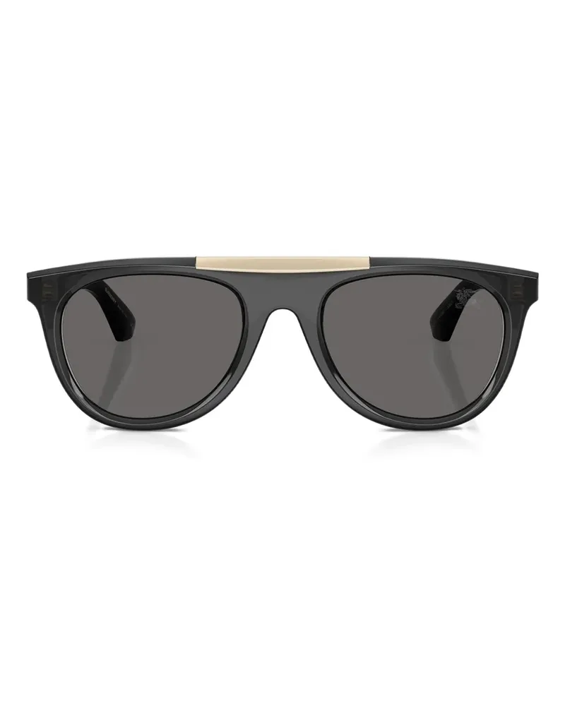 Burberry Pilotenbrille mit goldfarbenem Detail - Grau Grau