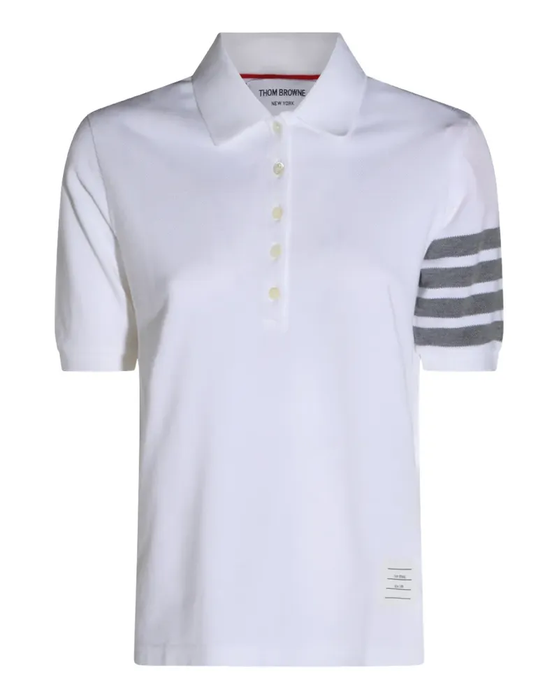 Thom Browne 4-Bar polo shirt - Weiß Weiß