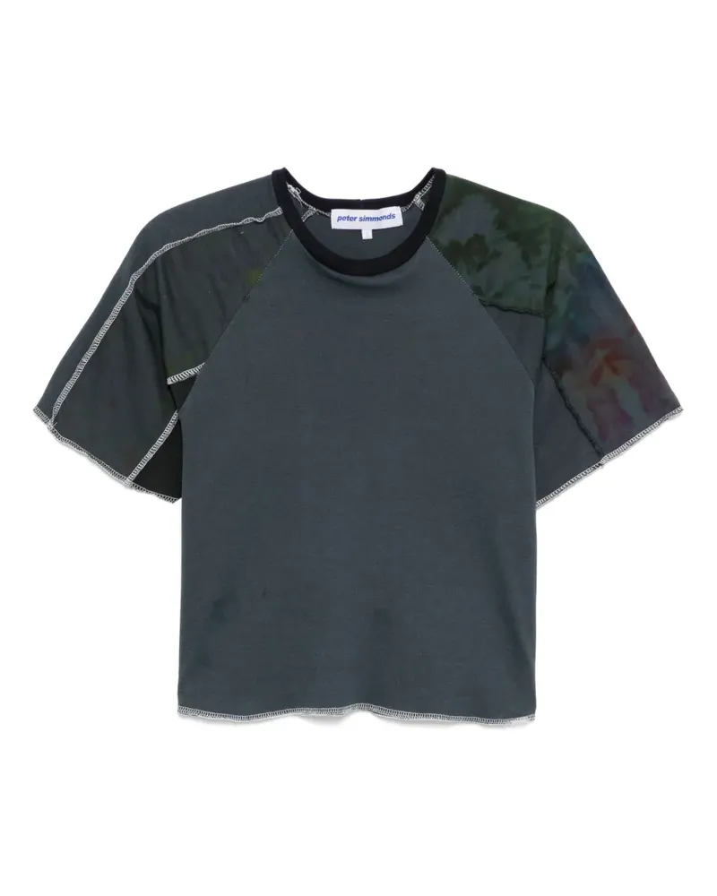 Stain Shade T-Shirt mit grafischem Print - Blau Blau