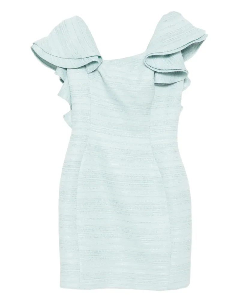 Saiid Kobeisy Kurzes Kleid mit Drapierung - Blau Blau