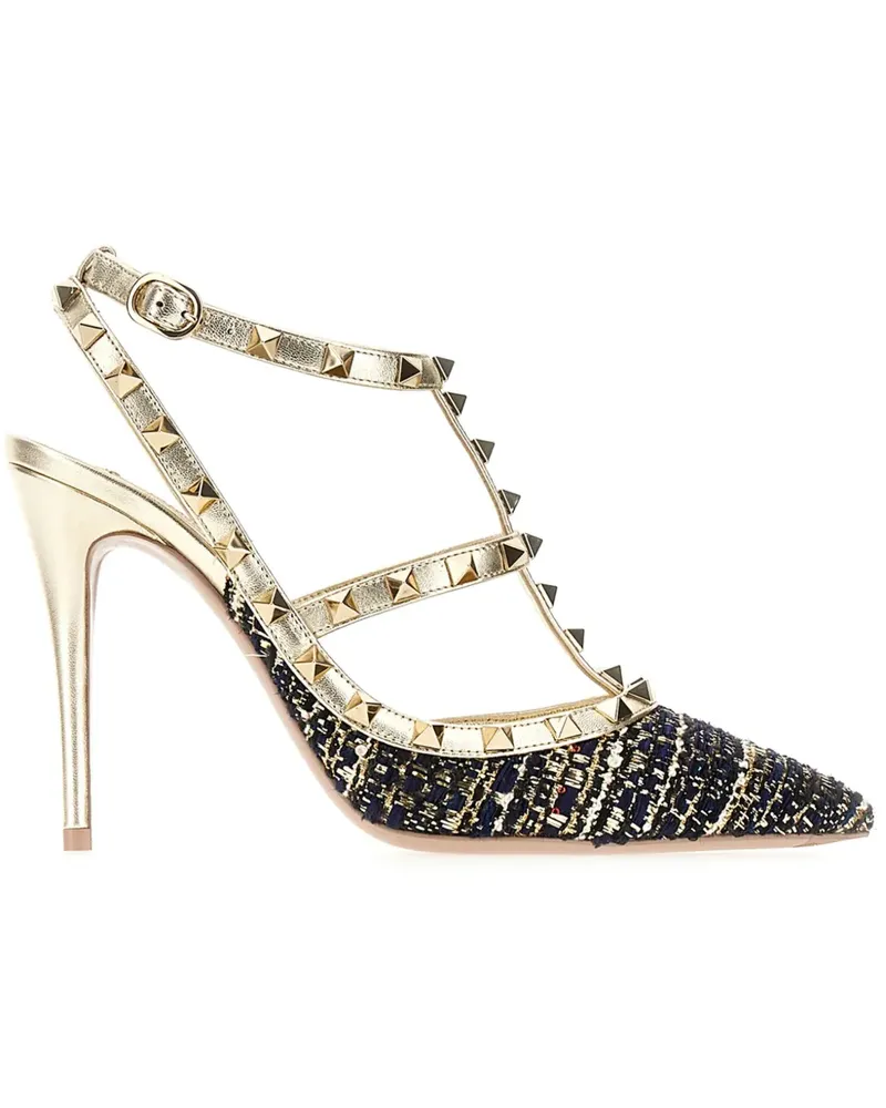 Valentino Garavani Rockstud Pumps 105mm - Gold Gold