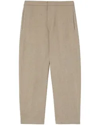 Jil Sander Tapered-Hose mit Logo-Patch Nude