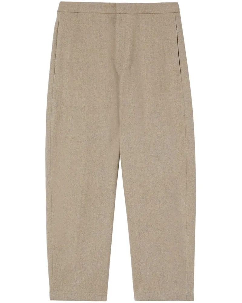 Jil Sander Tapered-Hose mit Logo-Patch - Nude Nude