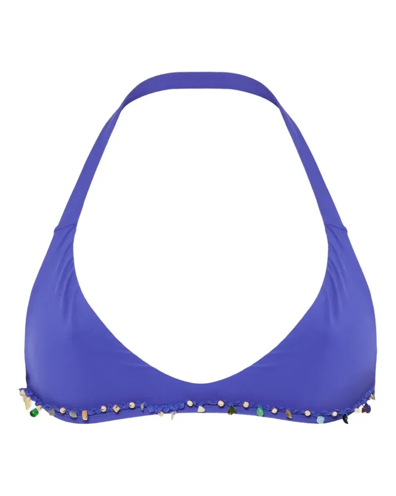 Christopher Esber Beach Quartz Minuscule Bikinioberteil - Blau Blau