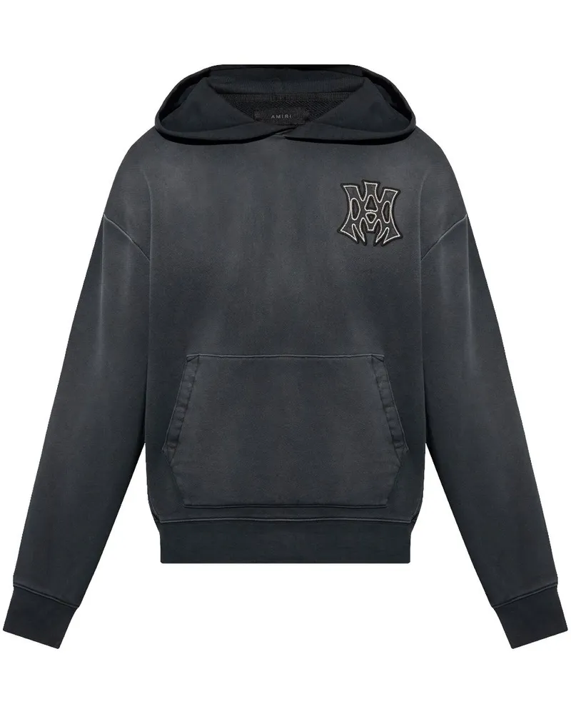 Amiri Hoodie mit Logo-Stickerei - Schwarz Schwarz