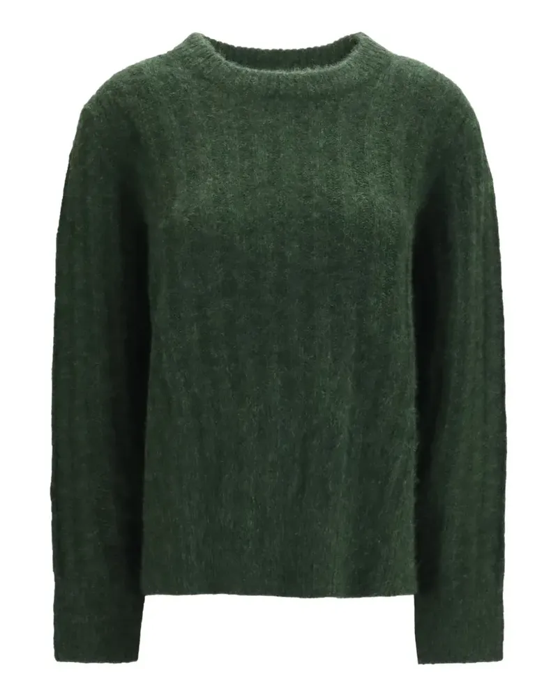 ALLUDE Pullover mit Zopfmuster - Grün Grün