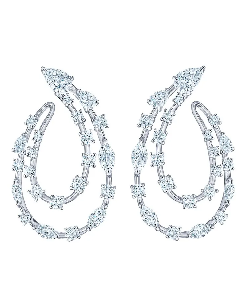 KWIAT 18kt Weißgoldohrringe mit Diamanten - Silber Silber