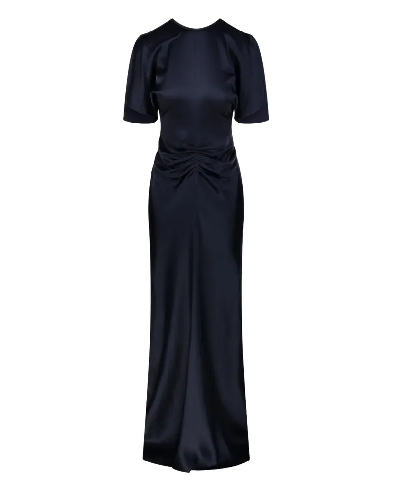Victoria Beckham Bela ruched-detail dress - Blau Blau
