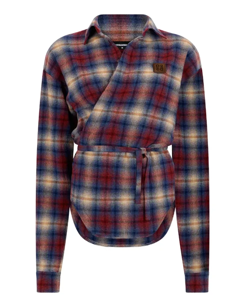 Dsquared2 Gewickeltes Hemd - Rot Rot