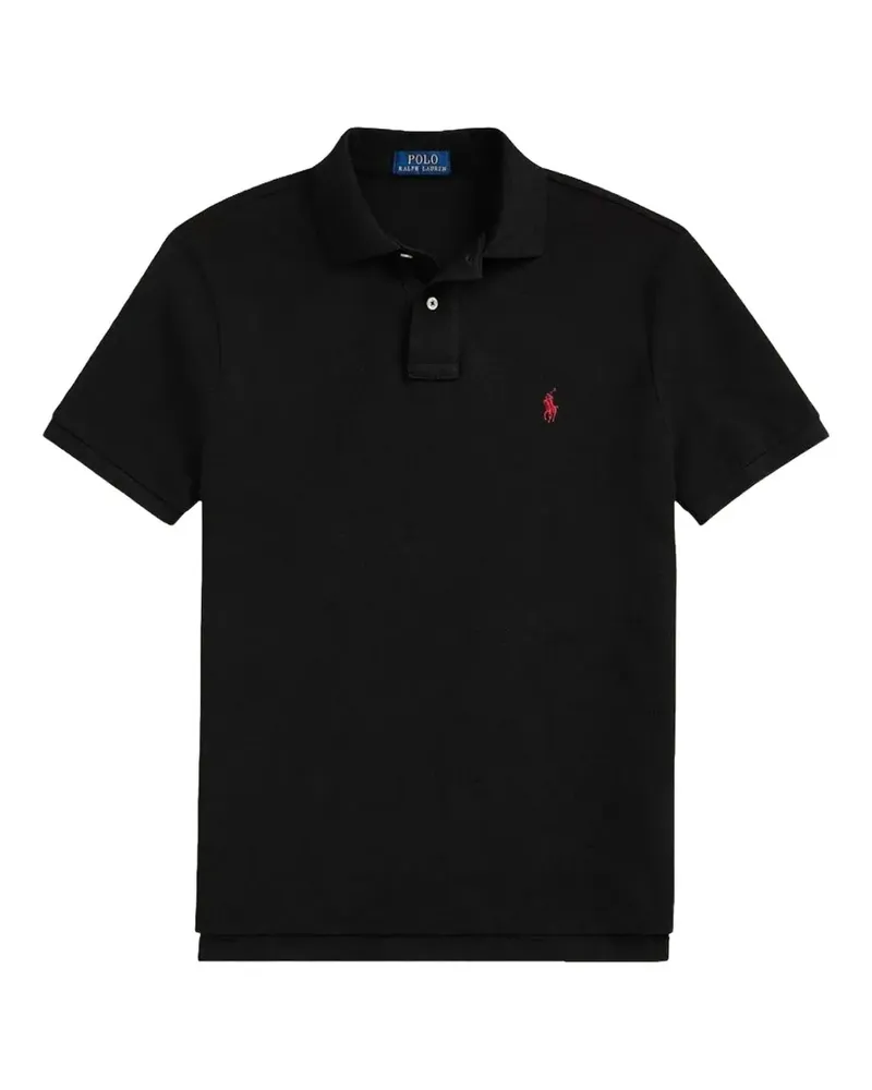 Ralph Lauren basic mesh polo shirt - Schwarz Schwarz