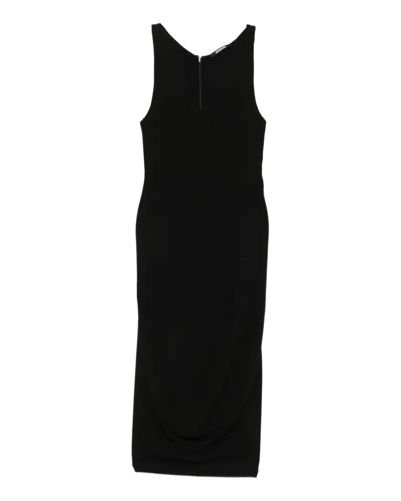 Jacquemus scoop-neck sleeveless midi dress - Schwarz Schwarz