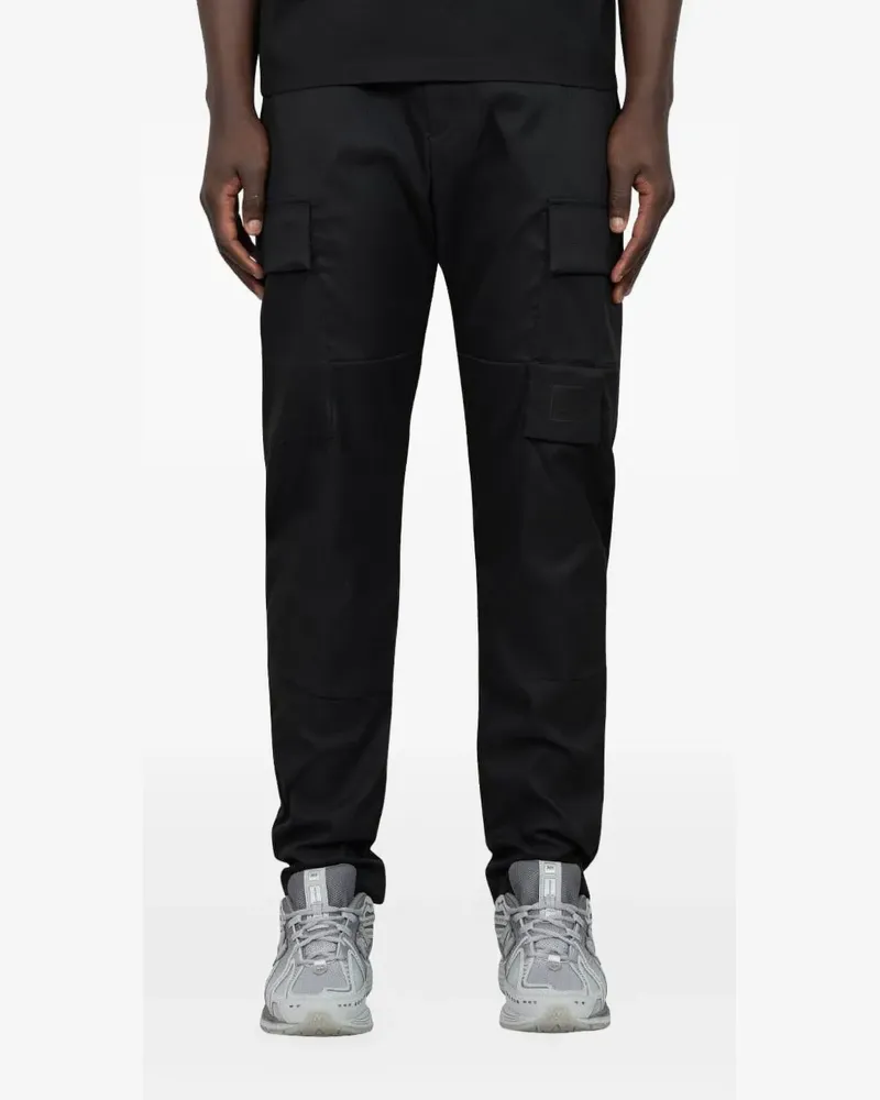 C.P. Company Hose mit aufgesetzten Taschen - Schwarz Schwarz