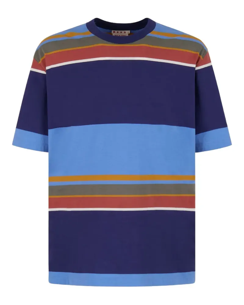 Marni Gestreiftes T-Shirt - Blau Blau