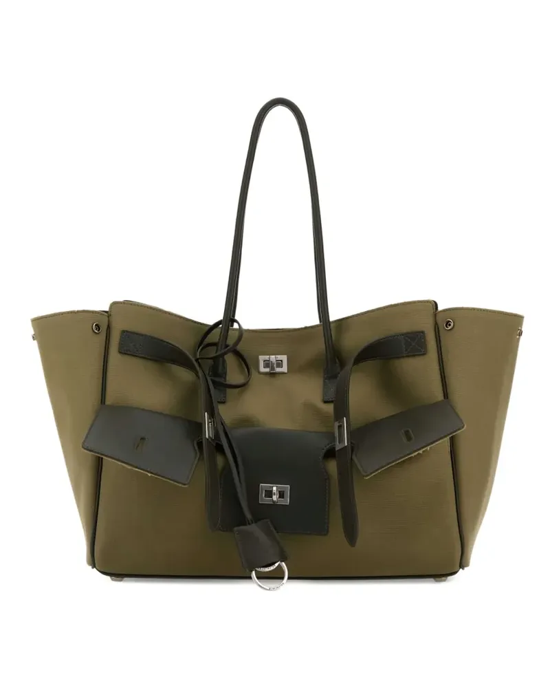 Balenciaga Mittelgroße Bel Air Schultertasche - Grün Grün