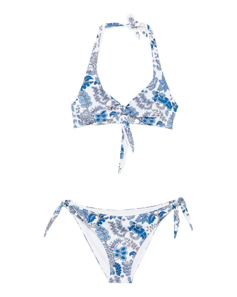 MC2 Saint Barth Yali floral-print bikini - Weiß Weiß