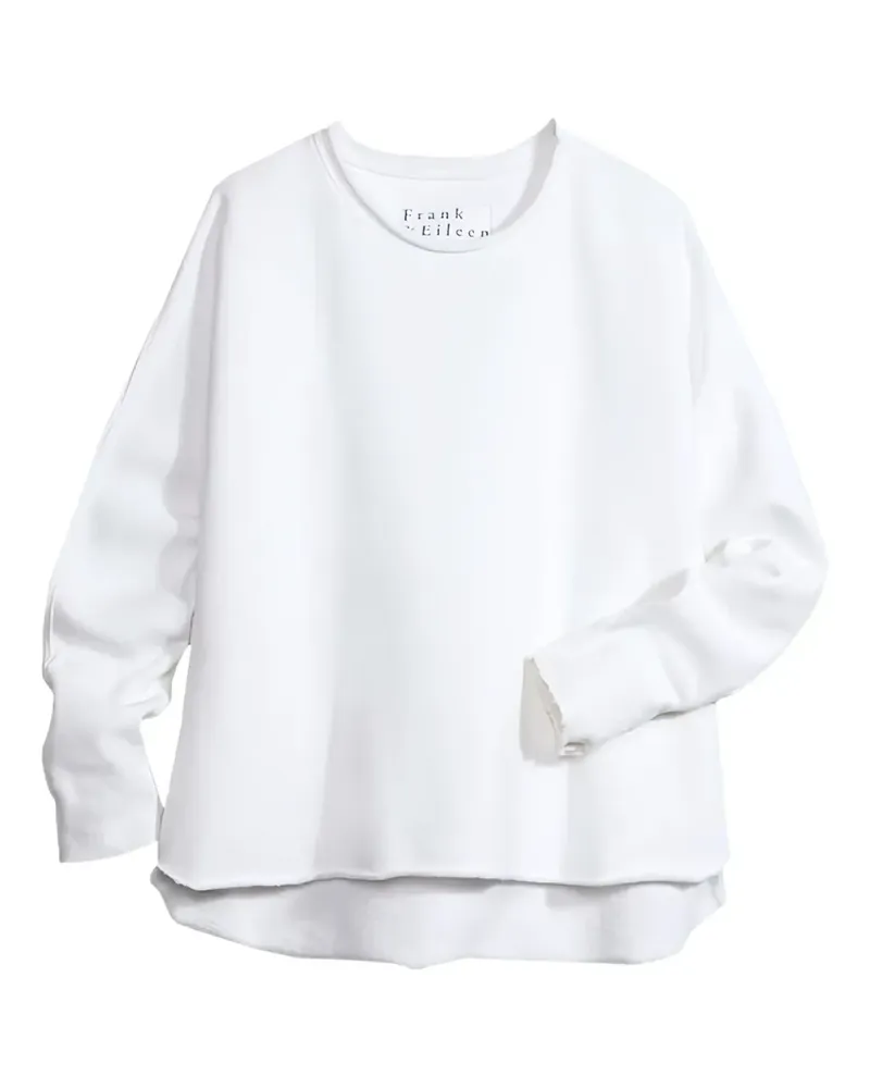 Frank & Eileen Klassisches Sweatshirt - Weiß Weiß