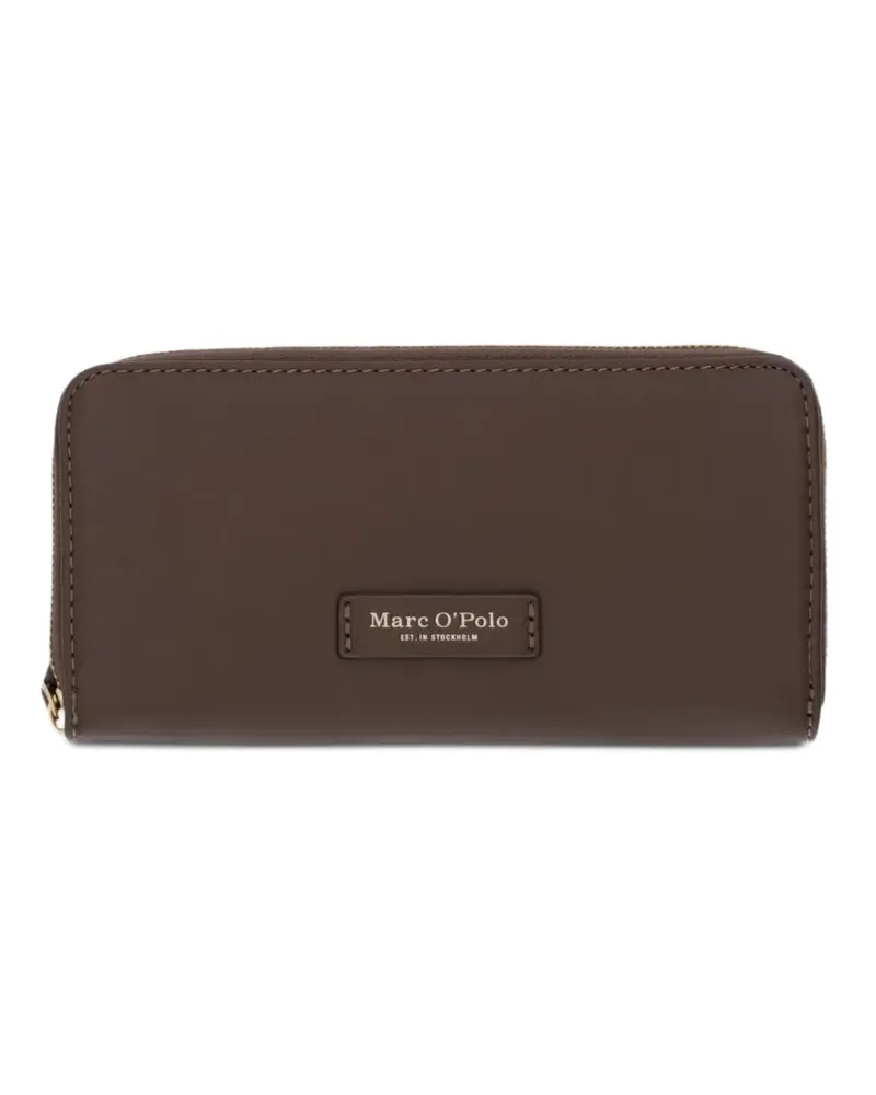 Marc O'Polo Portemonnaie mit Logo-Schild - Braun Braun