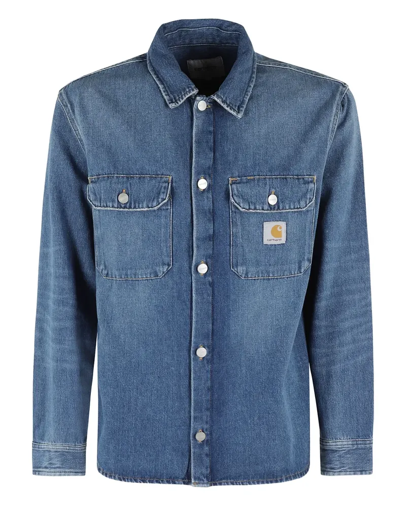 Carhartt WIP Harvey Hemdjacke mit Taschendetail - Blau Blau
